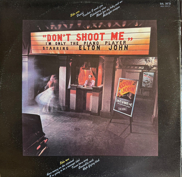Elton John – Don't Shoot Me I'm Only The Piano Player LP vinyl record, image 2 of 6