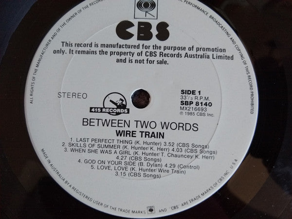 Wire Train – Between Two Words LP vinyl record, image 5 of 7