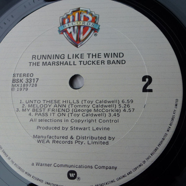 The Marshall Tucker Band – Running Like The Wind LP vinyl record, image 6 of 6