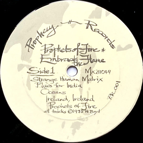 Prophets Of Fire – Embrace The Flame LP vinyl record, image 3 of 8