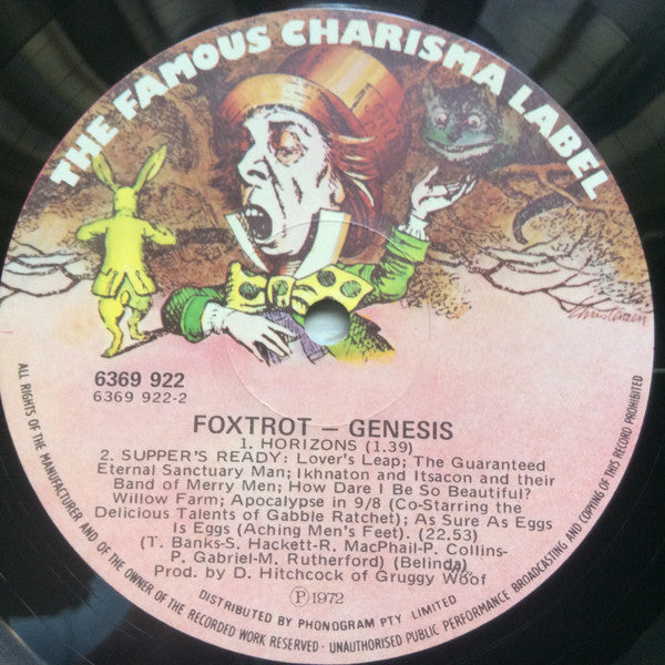 Genesis – Foxtrot LP vinyl record, image 7 of 7