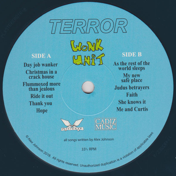 Wonk Unit – Terror LP vinyl record, image 3 of 4