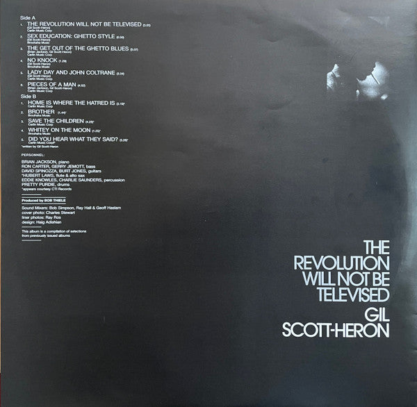 Gil Scott-Heron – The Revolution Will Not Be Televised LP vinyl record, image 5 of 6