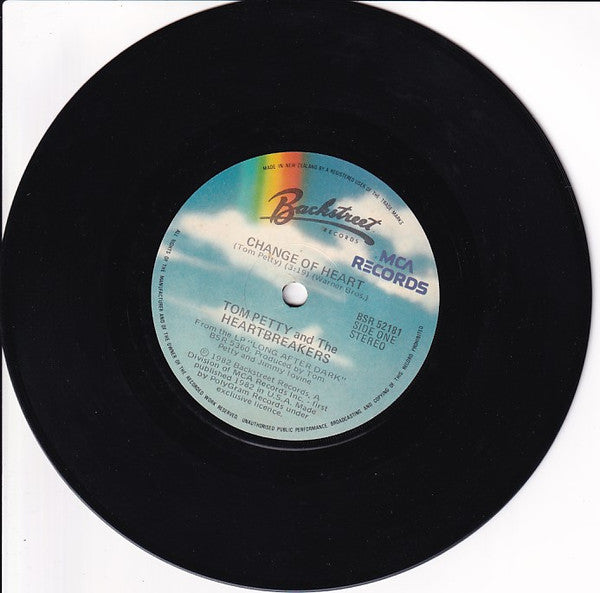 Tom Petty And The Heartbreakers – Change Of Heart 7" vinyl record