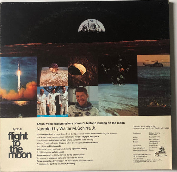 Walter M. Schirra Jr. – Apollo 11: Flight To The Moon - Historic Moment From Manned Space Flight LP vinyl record, image 4 of 6