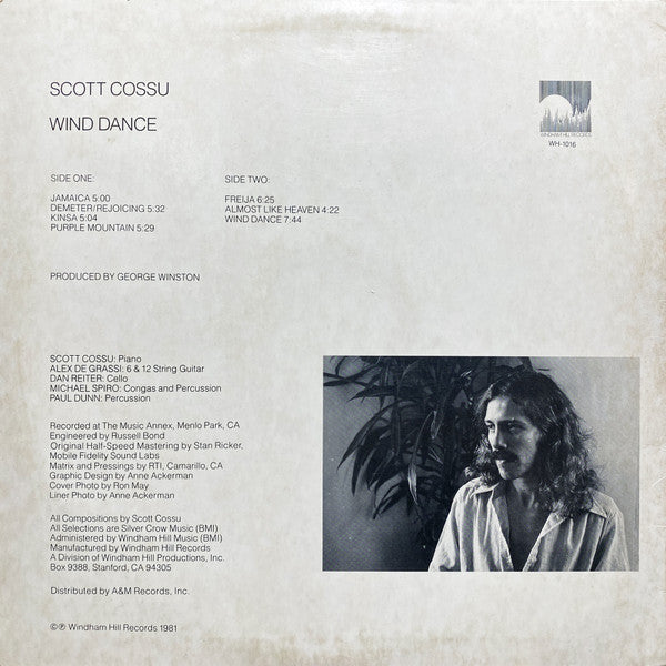 Scott Cossu – Wind Dance LP vinyl record, image 2 of 4