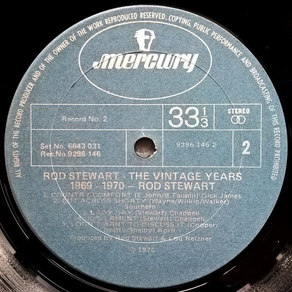 Rod Stewart – The Vintage Years 1969-70 LP vinyl record, image 7 of 7