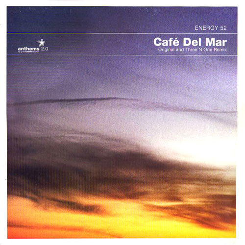 Energy 52 – Café Del Mar (Original And Three'N One Remix) 12" vinyl record, image 1 of 3