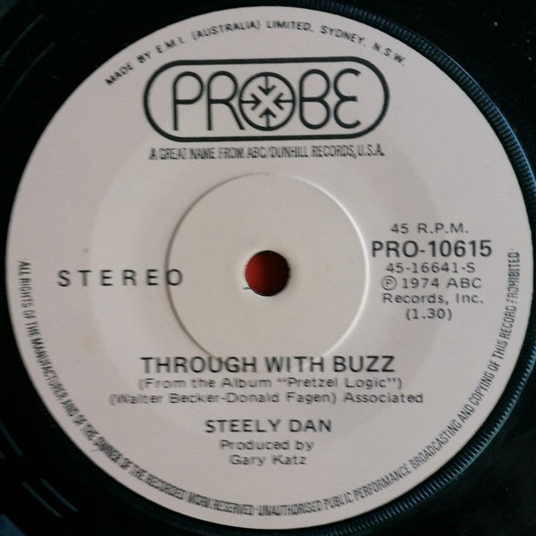Steely Dan – Pretzel Logic / Through With Buzz 7" vinyl record, image 2 of 2