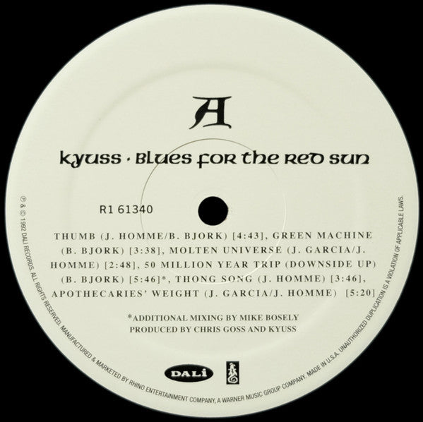 Kyuss – Blues For The Red Sun LP vinyl record, image 3 of 5
