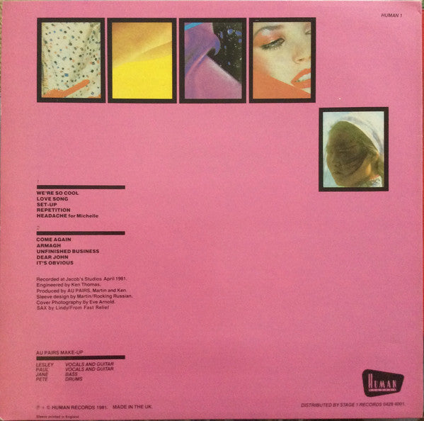 Au Pairs – Playing With A Different Sex LP vinyl record, image 2 of 7