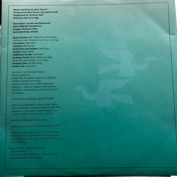 Supertramp – Free As A Bird LP vinyl record, image 3 of 6