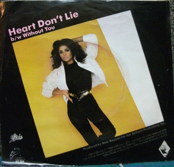 La Toya Jackson – Heart Don't Lie 7" vinyl record, image 2 of 4