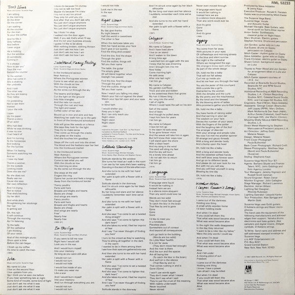 Suzanne Vega – Solitude Standing LP vinyl record, image 5 of 7