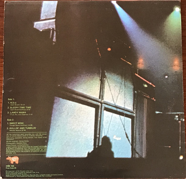 Cream – Live Cream LP vinyl record, image 2 of 6