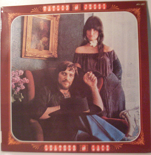 Waylon Jennings, Jessi Colter – Leather And Lace LP vinyl record, image 1 of 4