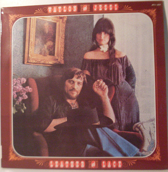 Waylon Jennings, Jessi Colter – Leather And Lace LP vinyl record, image 1 of 4