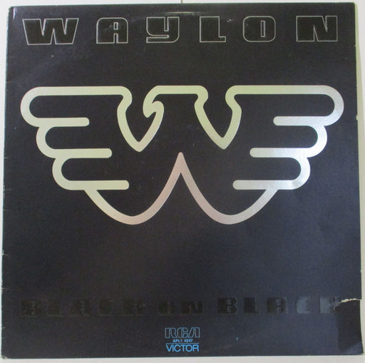 Waylon Jennings – Black On Black LP vinyl record, image 1 of 4