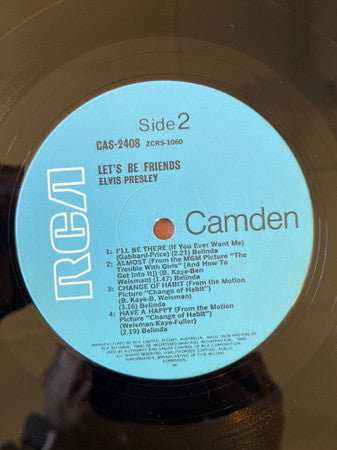 Elvis Presley – Let's Be Friends LP vinyl record, image 4 of 4