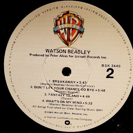 Watson Beasley – Watson Beasley LP vinyl record, image 4 of 4