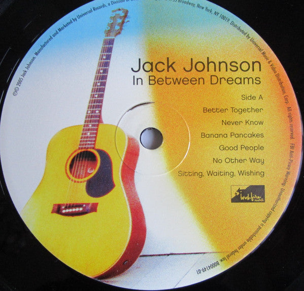 Jack Johnson – In Between Dreams LP vinyl record, image 8 of 10