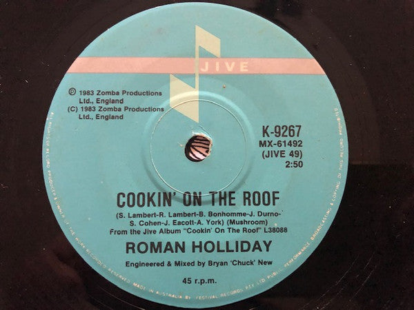 Roman Holliday – Motor Mania 7" vinyl record, image 2 of 2