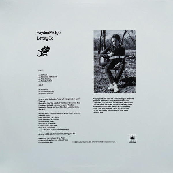 Hayden Pedigo – Letting Go LP vinyl record, image 2 of 7