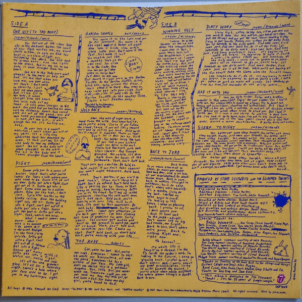 The Rolling Stones – Dirty Work LP vinyl record, image 4 of 6