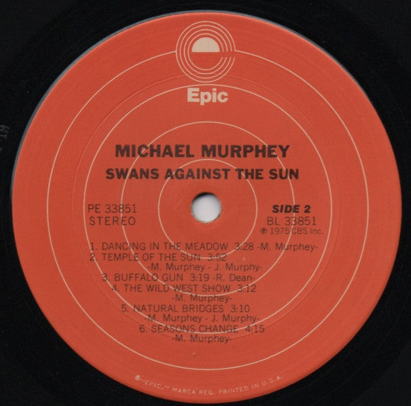 Michael Martin Murphey – Swans Against The Sun LP vinyl record, image 6 of 6