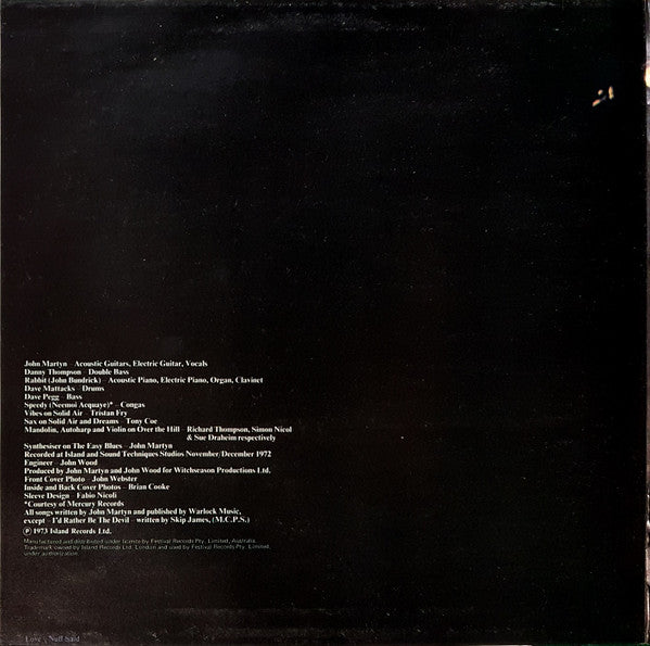 John Martyn – Solid Air LP vinyl record, image 2 of 6
