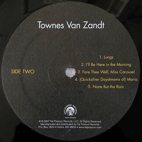 Townes Van Zandt – Townes Van Zandt LP vinyl record, image 5 of 6