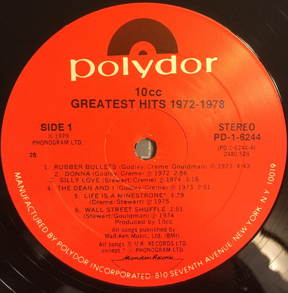 10cc – Greatest Hits 1972-1978 LP vinyl record, image 3 of 6