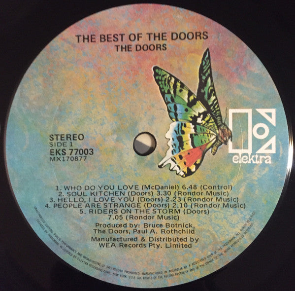 The Doors – The Best Of Doors LP vinyl record, image 3 of 4