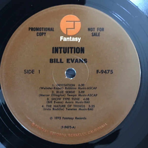 Bill Evans, Eddie Gomez – Intuition LP vinyl record, image 3 of 6
