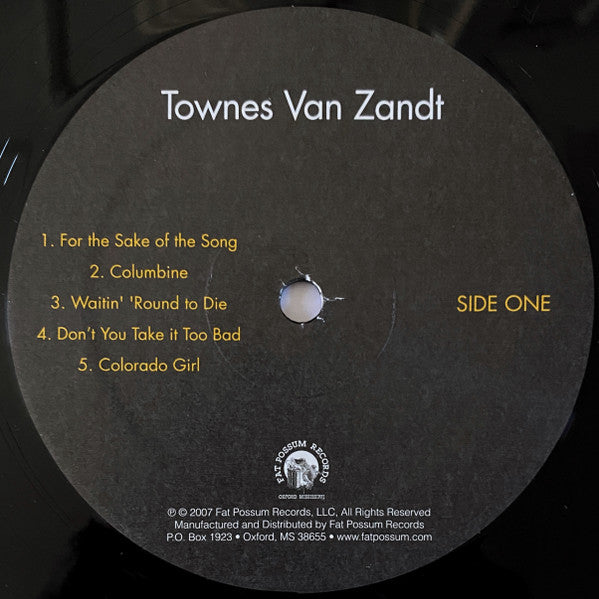 Townes Van Zandt – Townes Van Zandt LP vinyl record, image 4 of 6