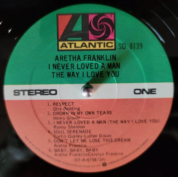 Aretha Franklin – I Never Loved A Man The Way I Love You LP vinyl record, image 3 of 4