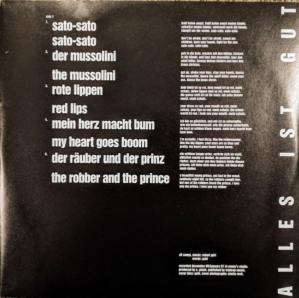 Deutsch Amerikanische Freundschaft – Alles Ist Gut LP vinyl record, image 5 of 6