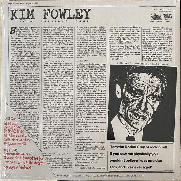 Kim Fowley – Living In The Streets LP vinyl record, image 3 of 9