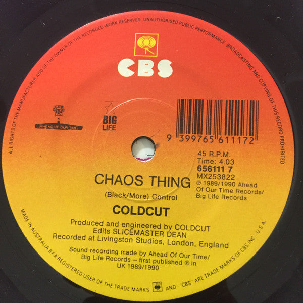 Coldcut, Queen Latifah – Find A Way 7" vinyl record, image 5 of 5