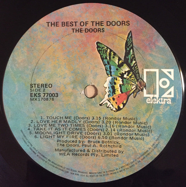 The Doors – The Best Of Doors LP vinyl record, image 4 of 4