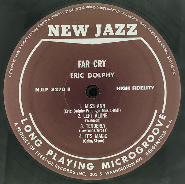 Eric Dolphy, Booker Little – Far Cry LP vinyl record, image 4 of 4