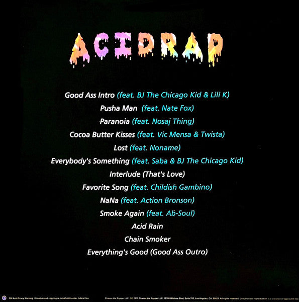 Chance The Rapper – Acid Rap (2xLP) LP vinyl record, image 4 of 9