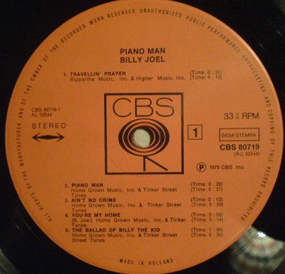 Billy Joel – Piano Man LP vinyl record, image 4 of 6
