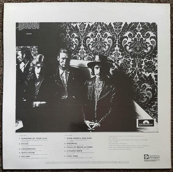 Cream – Best Of Cream LP vinyl record, image 2 of 4