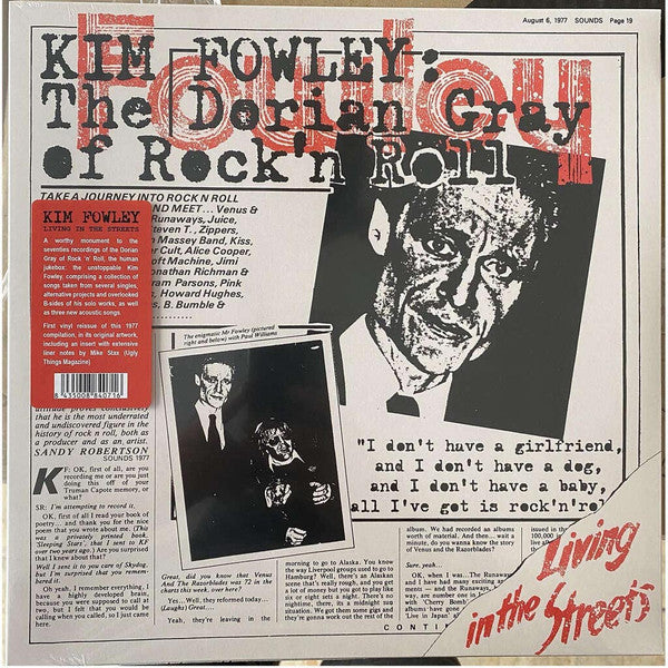 Kim Fowley – Living In The Streets LP vinyl record, image 2 of 9