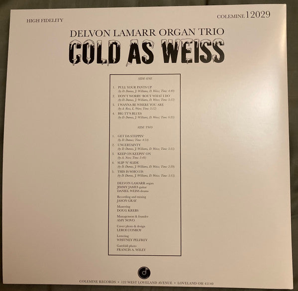 Delvon Lamarr Organ Trio – Cold As Weiss LP vinyl record, image 2 of 6