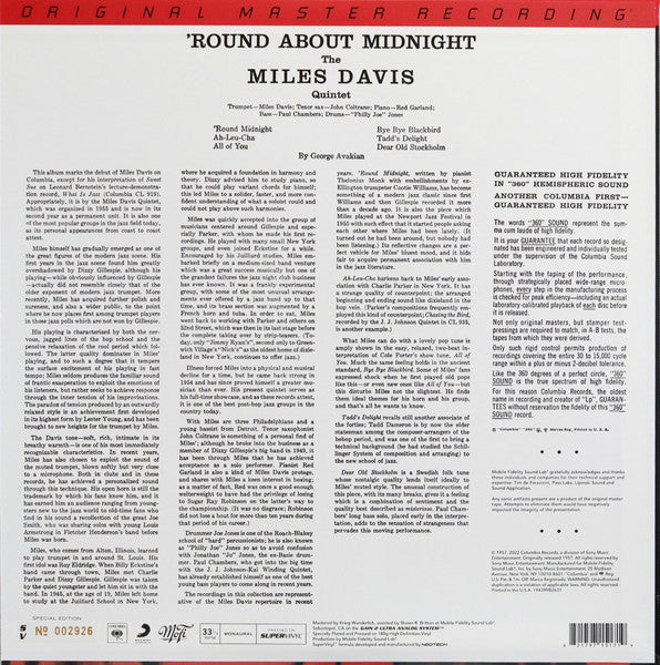 Miles Davis – 'Round About Midnight LP vinyl record, image 2 of 4