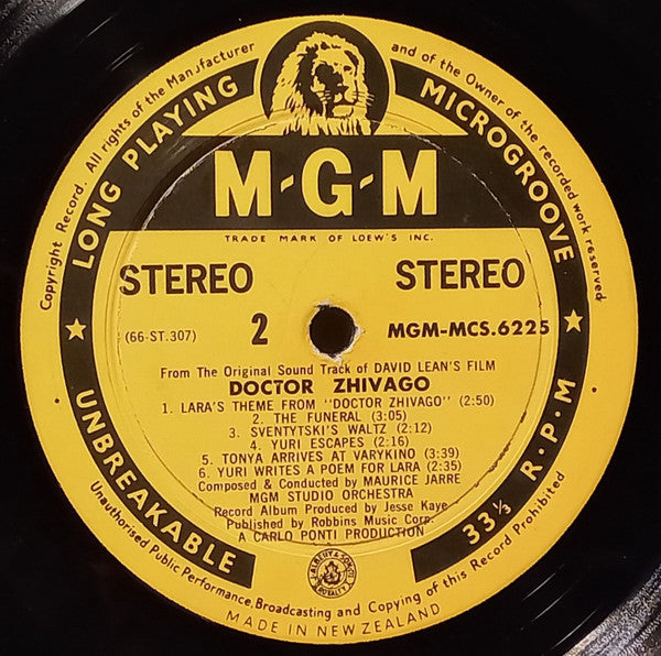 Maurice Jarre – Doctor Zhivago Original Soundtrack Album LP vinyl record, image 5 of 5