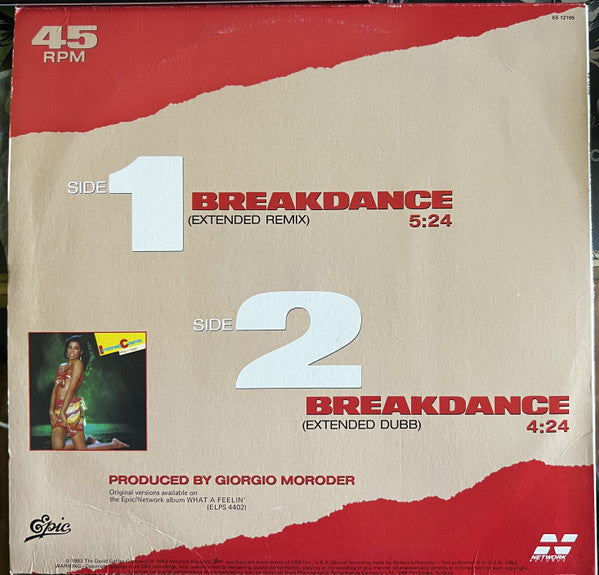 Irene Cara – Breakdance 12" vinyl record, image 2 of 4