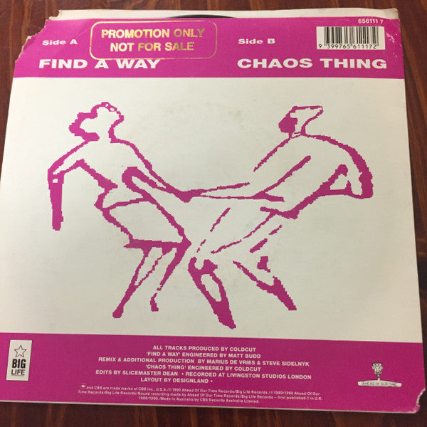 Coldcut, Queen Latifah – Find A Way 7" vinyl record, image 2 of 5